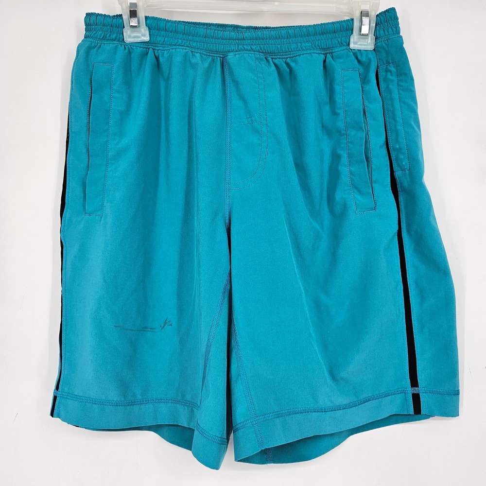 Lululemon Shorts Mens Sz 28 Small Pace Breaker Running Activewear Training Teal